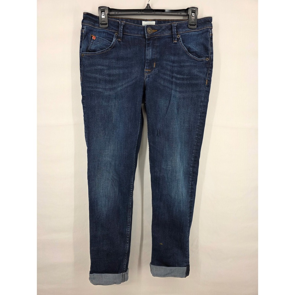 Hudson Bacara Straight Crop Jeans Dark Wash Denim Size 28